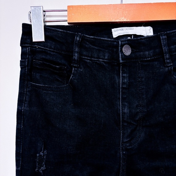 GARAGE – Black distressed skinny jeans | Stretch denim • - Picture 6 of 11